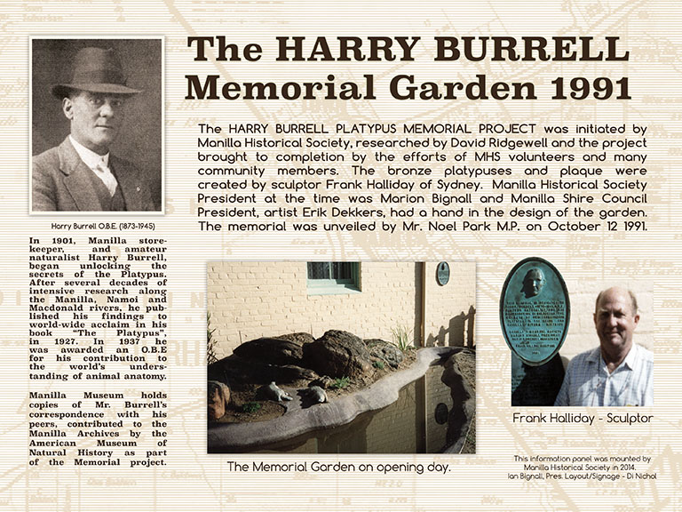 Burrell Memorial Garden Info Panel